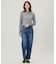 【洗える】BASIC STRETCH DENIM ボーイフィット パンツ