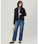 【洗える】BASIC STRETCH DENIM ボーイフィット パンツ