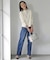 【洗える】BASIC STRETCH DENIM ボーイフィット パンツ