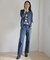 【洗える】BASIC STRETCH DENIM ボーイフィット パンツ