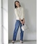 【洗える】BASIC STRETCH DENIM ボーイフィット パンツ