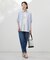 【洗える】BASIC STRETCH DENIM ボーイフィット パンツ