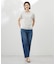 【洗える】BASIC STRETCH DENIM ボーイフィット パンツ