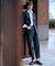 【洗える】BASIC STRETCH DENIM ボーイフィット パンツ