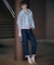 【洗える】BASIC STRETCH DENIM ボーイフィット パンツ