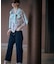 【洗える】BASIC STRETCH DENIM ボーイフィット パンツ