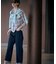 【洗える】BASIC STRETCH DENIM ボーイフィット パンツ