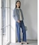 【洗える】CLEAR COTTON BLEND ボトルネック ニット