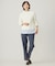 【洗える】CLEAR COTTON BLEND ボトルネック ニット