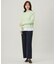 【洗える】CLEAR COTTON BLEND ボトルネック ニット