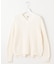 【洗える】GIZA MERCERIZE COTTON ケーブル ニット