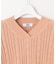 【洗える】GIZA MERCERIZE COTTON ケーブル ニット