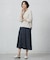【洗える】GIZA MERCERIZE COTTON ケーブル ニット