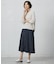 【洗える】GIZA MERCERIZE COTTON ケーブル ニット