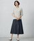 【洗える】GIZA MERCERIZE COTTON ケーブル ニット