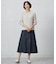 【洗える】GIZA MERCERIZE COTTON ケーブル ニット