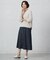 【洗える】GIZA MERCERIZE COTTON ケーブル ニット