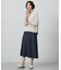 【洗える】GIZA MERCERIZE COTTON ケーブル ニット
