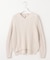 【洗える】GIZA MERCERIZE COTTON ケーブル ニット