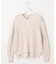 【洗える】GIZA MERCERIZE COTTON ケーブル ニット