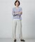 【洗える】GIZA MERCERIZE COTTON ケーブル ニット
