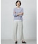 【洗える】GIZA MERCERIZE COTTON ケーブル ニット