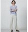 【洗える】GIZA MERCERIZE COTTON ケーブル ニット