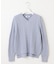 【洗える】GIZA MERCERIZE COTTON ケーブル ニット