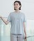 【洗える】COTTON POLYESTER 袖ボタン ニット