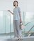【洗える】COTTON POLYESTER 袖ボタン ニット