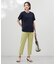 【洗える】COTTON POLYESTER 袖ボタン ニット