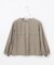 【洗える】Sheer Vis リネン ノーカラー ブルゾン