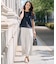 【WEB限定カラーあり・洗える】コットンスムース シアーデザイン カットソー