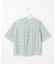 【洗える】SHEER チェック フレアスリーブ ブラウス