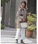 【洗える】BASIC STRETCH DENIM ワイド ストレート デニム