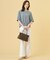 【洗える】BASIC STRETCH DENIM ワイド ストレート デニム
