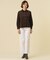 【洗える】BASIC STRETCH DENIM ワイド ストレート デニム