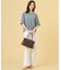 【洗える】BASIC STRETCH DENIM ワイド ストレート デニム