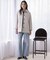 【洗える】BASIC STRETCH DENIM ワイド ストレート デニム