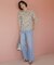 【洗える】BASIC STRETCH DENIM ワイド ストレート デニム