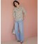【洗える】BASIC STRETCH DENIM ワイド ストレート デニム