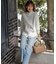 【洗える】BASIC STRETCH DENIM ワイド ストレート デニム