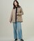 【洗える】BASIC STRETCH DENIM ワイド ストレート デニム