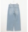 【洗える】BASIC STRETCH DENIM ワイド ストレート デニム