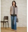 【洗える】BASIC STRETCH DENIM ワイド ストレート デニム