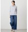 【洗える】BASIC STRETCH DENIM ワイド ストレート デニム