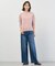 【洗える】BASIC STRETCH DENIM ワイド ストレート デニム