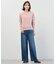 【洗える】BASIC STRETCH DENIM ワイド ストレート デニム