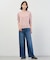 【洗える】BASIC STRETCH DENIM ワイド ストレート デニム