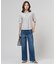 【洗える】BASIC STRETCH DENIM ワイド ストレート デニム